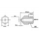 Buse laiton 0.4mm / MK7 MK8 Larg. tête 6mm