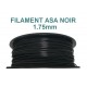 Bobine 1kg ASA Noir - 1.75mm