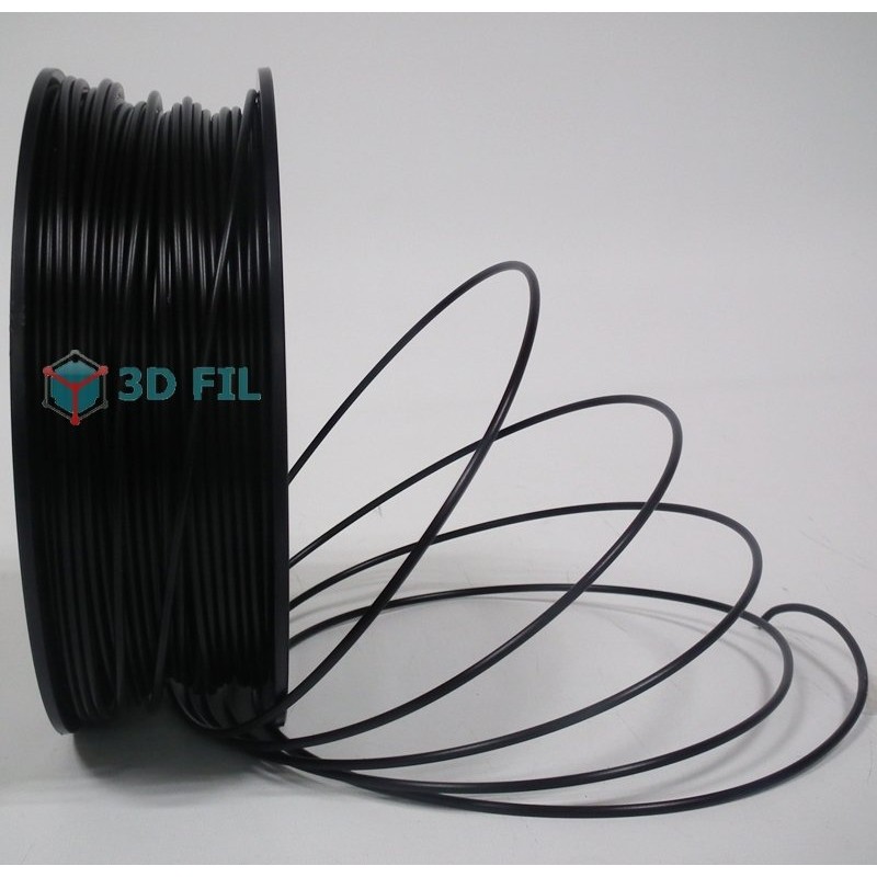 Bobine 500g Flexible Noir - 1,75mm - 3DFIL - Fil 3D premium pas cher