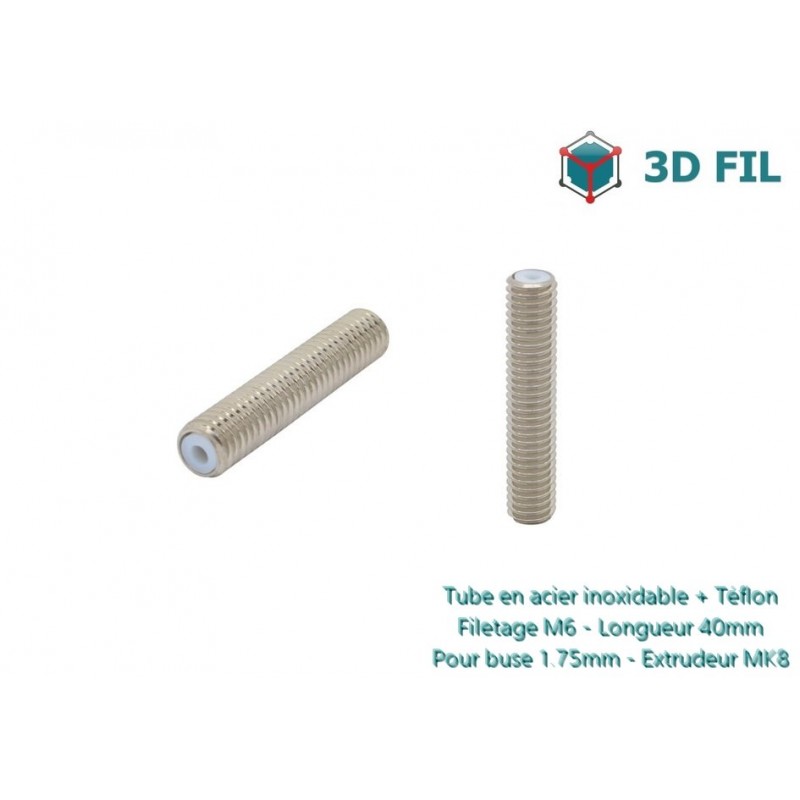 Tube PTFE pour tête MK8 / 1.75mm / 40mm