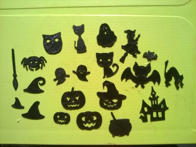 Halloween elements for scrap-booking and other crafts